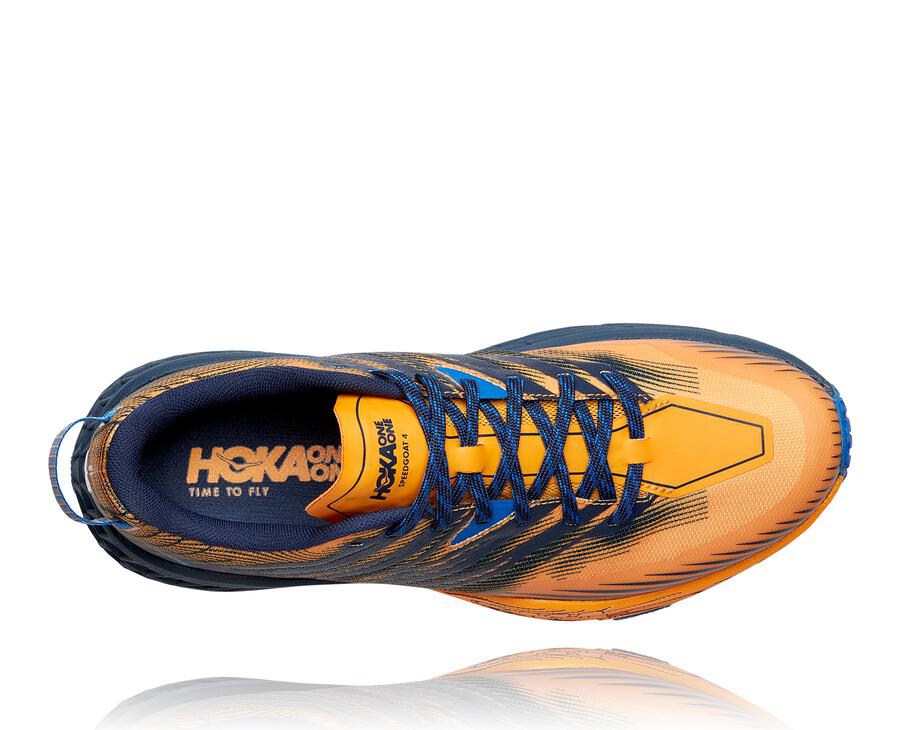 Zapatillas Trail Hoka One One Hombre - Speedgoat 4 - Naranjas/Negras - PEI439257